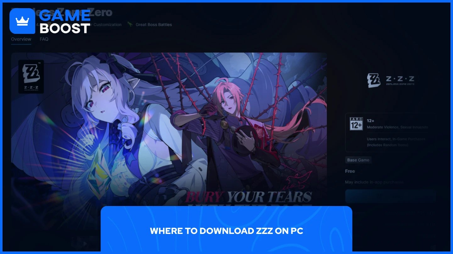 una imagen de la página de la tienda de Zenless Zone Zero en Epic Games