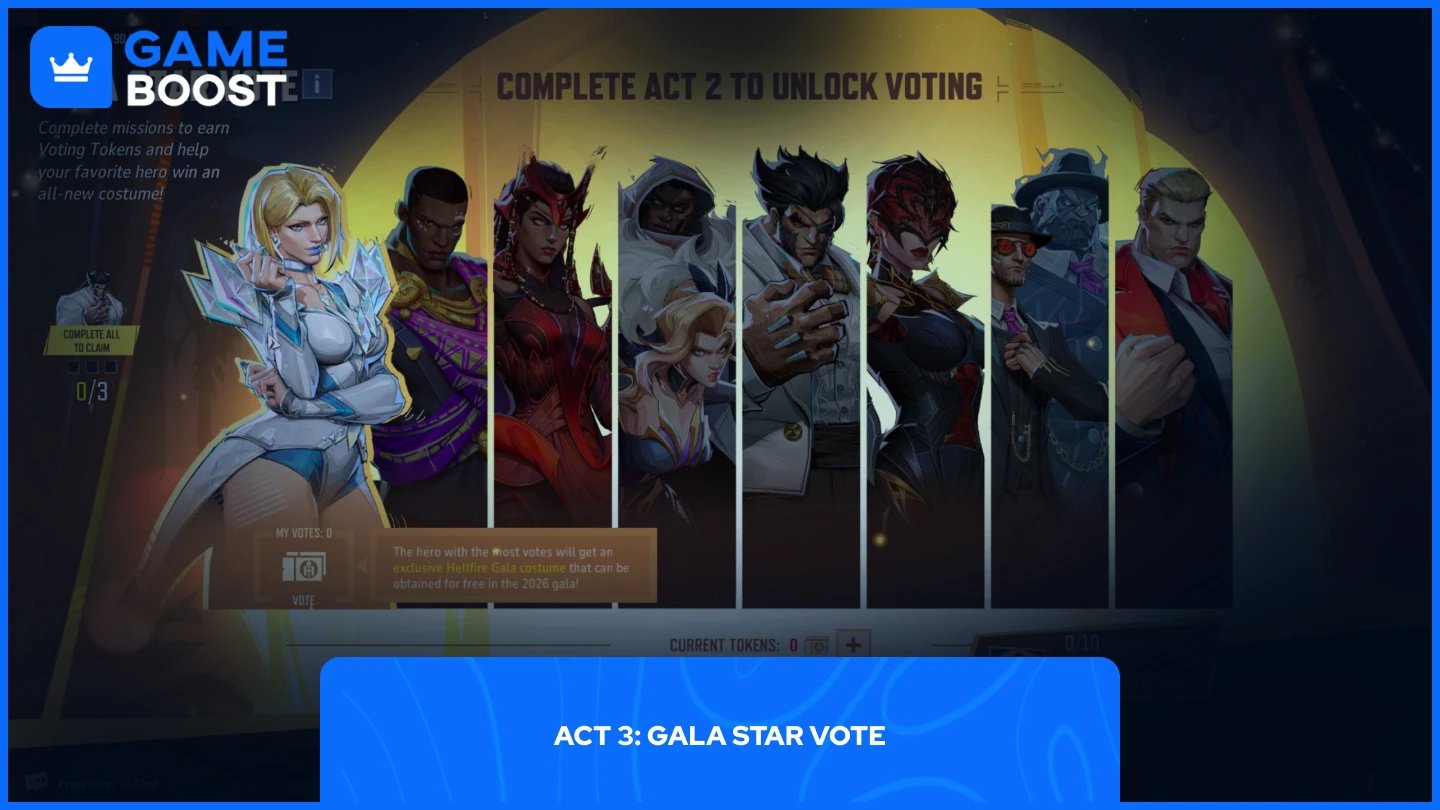 μια εικόνα από την Πράξη 3 - Gala Star Vote, με την Emma Frost