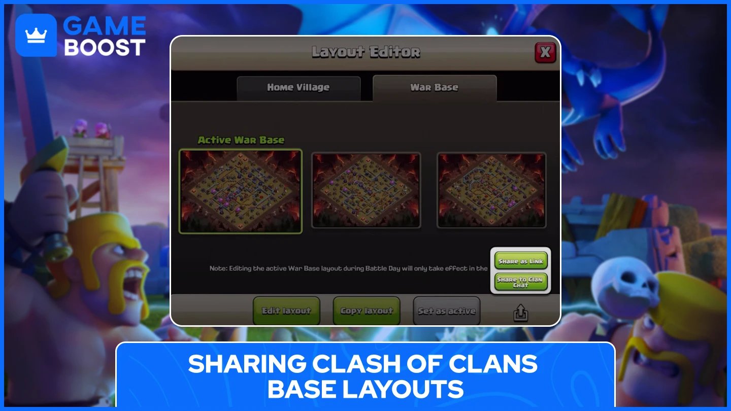 dzielenie się bazą clash of clans