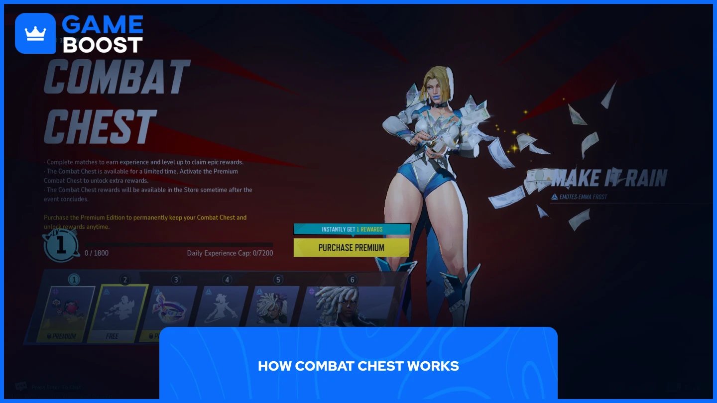 una imagen de las recompensas del mini pase de batalla Combat Chest