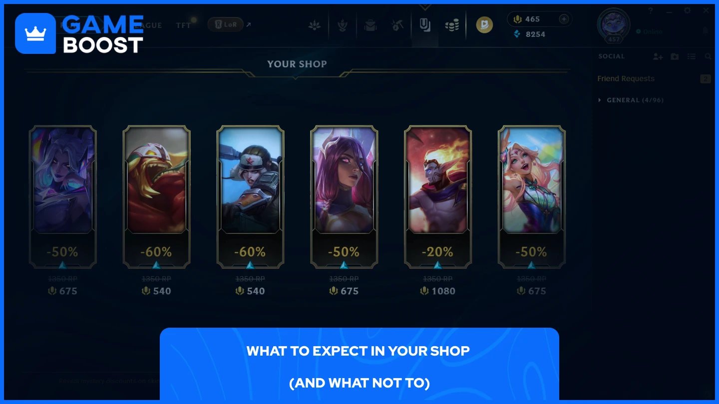 slika otkrivene vaše trgovine u LoL klijentu