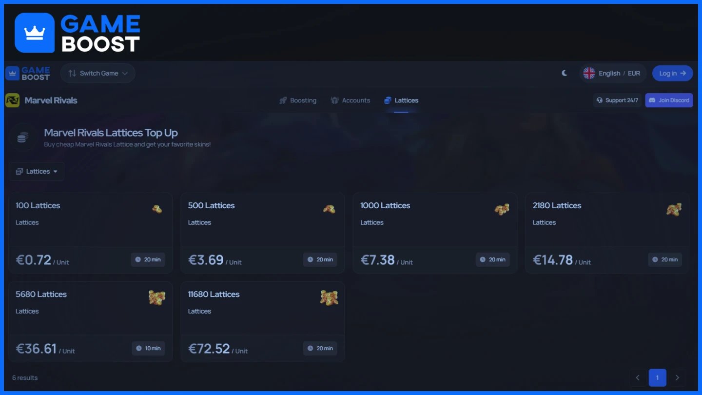 gameboost marvel rivals lattice