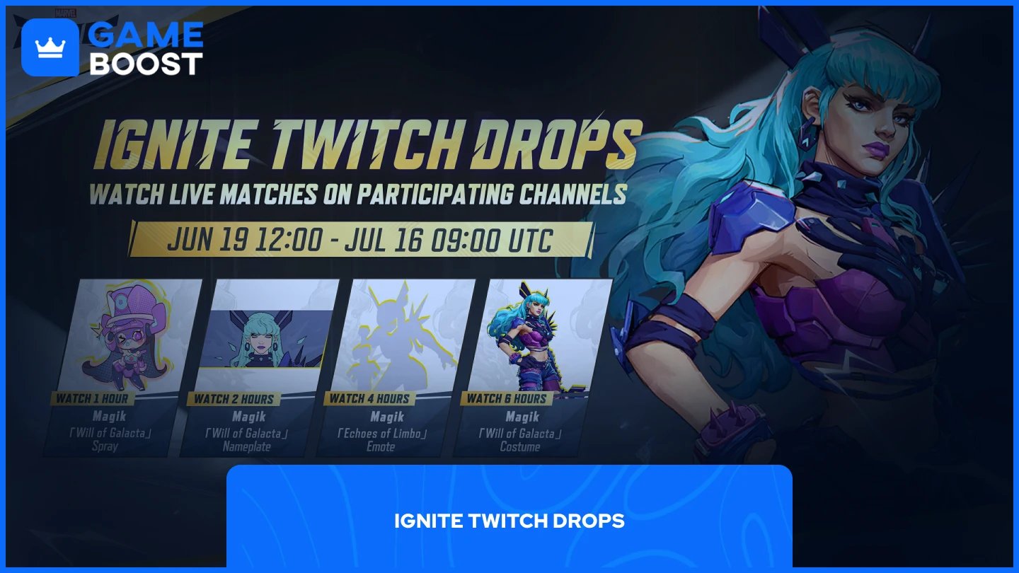 recompensas disponibles en ignite twitch drops