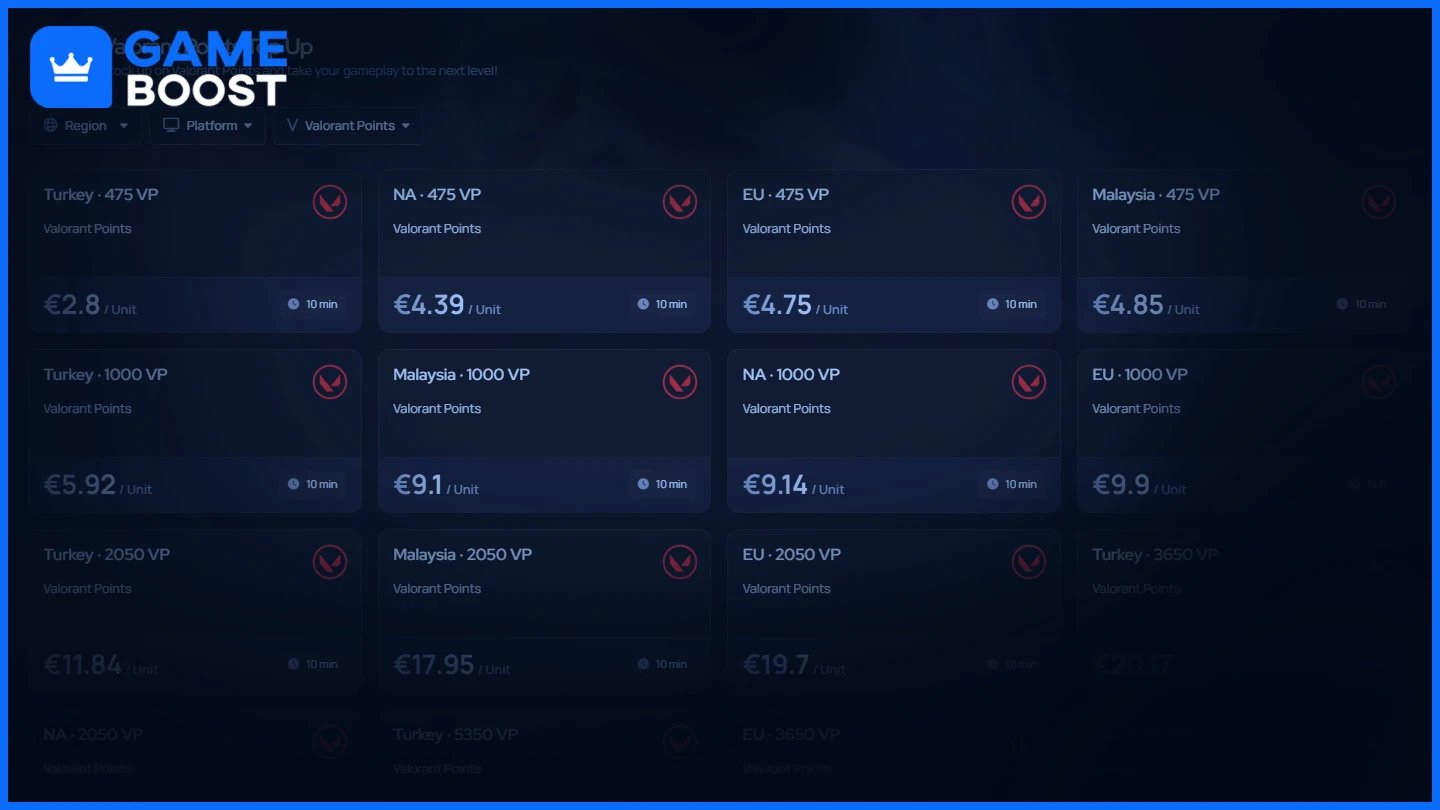 gameboost valorant points 