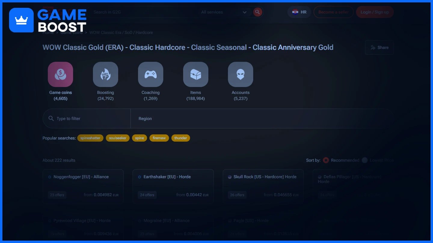 g2g classic era gold