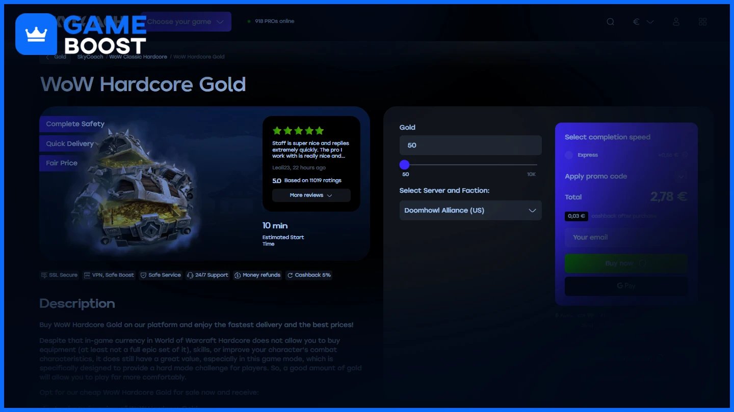 skycoach hardcore wow gold