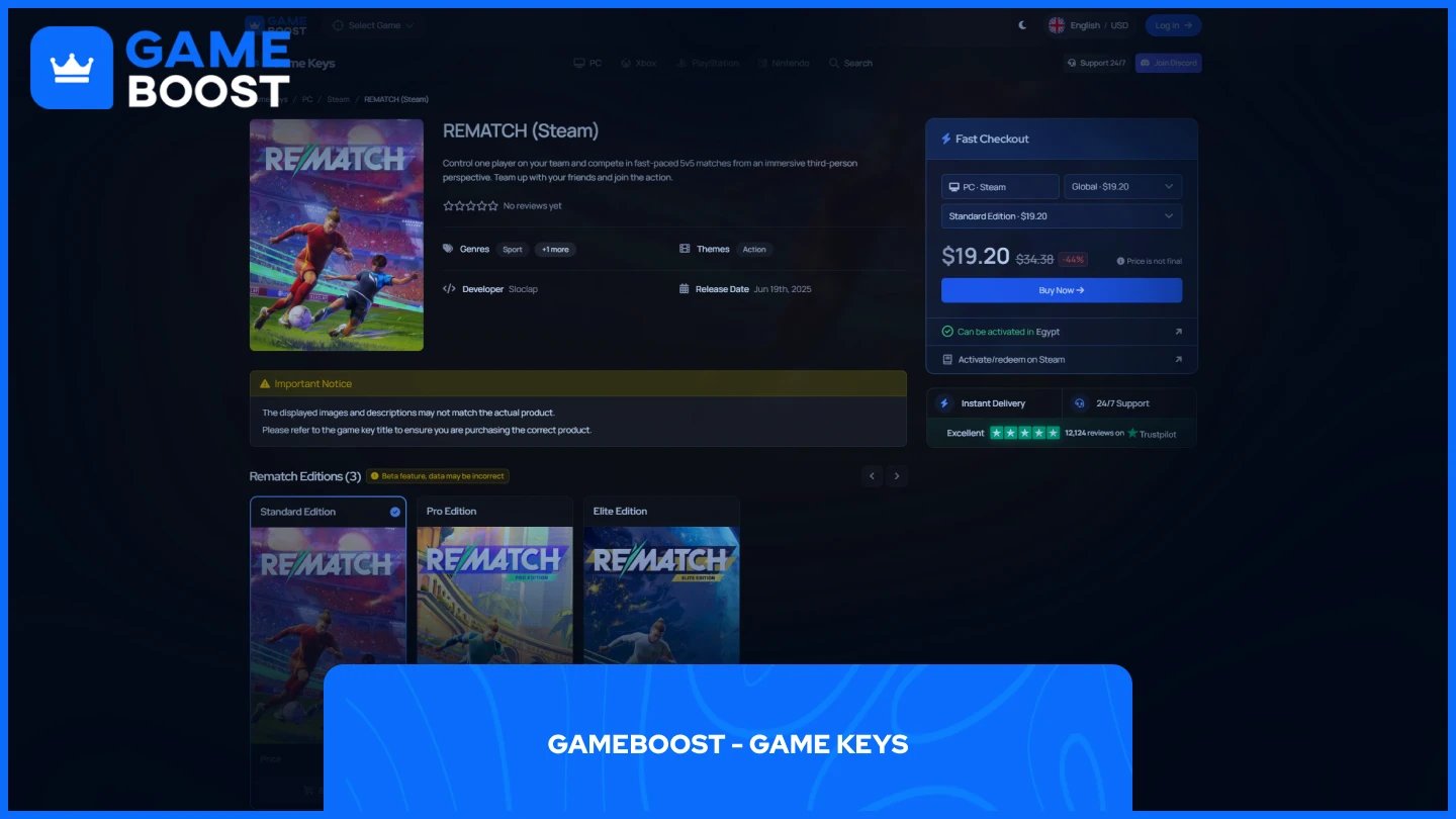 gameboost rematch page