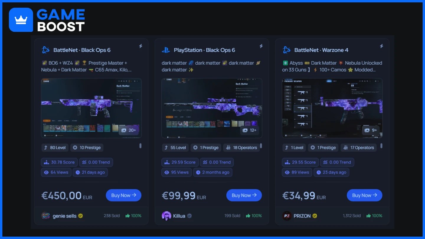 buy cod modded account
