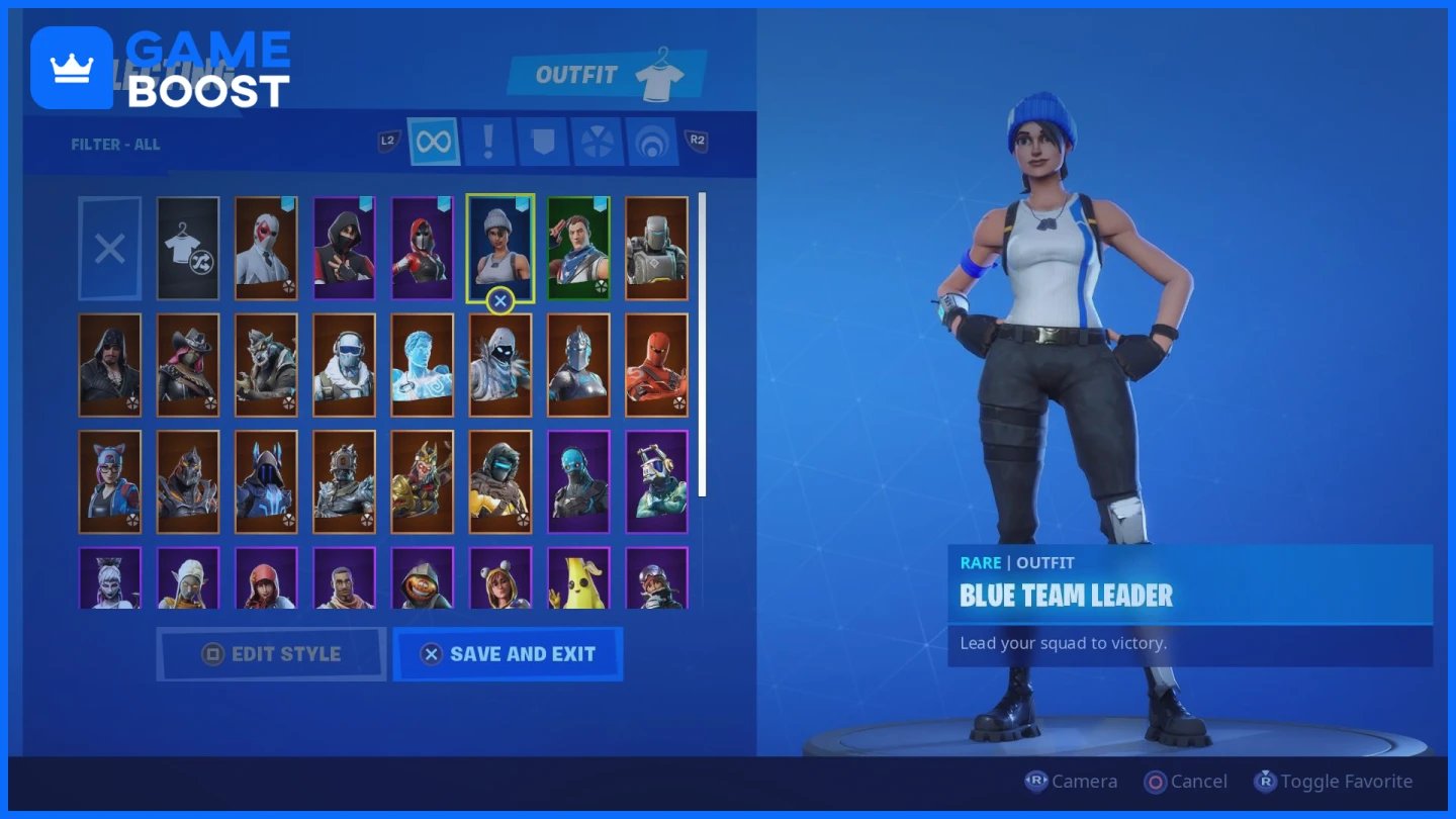 μπλε ομάδα ηγέτης fortnite