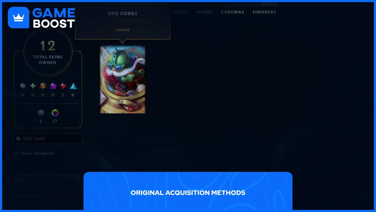 uma imagem do banner em jogo do UFO Corki