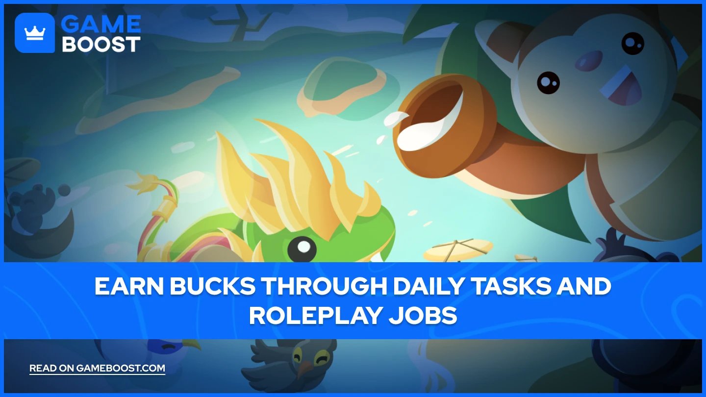 Earn Bucks Through Daily Tasks and Roleplay Jobs