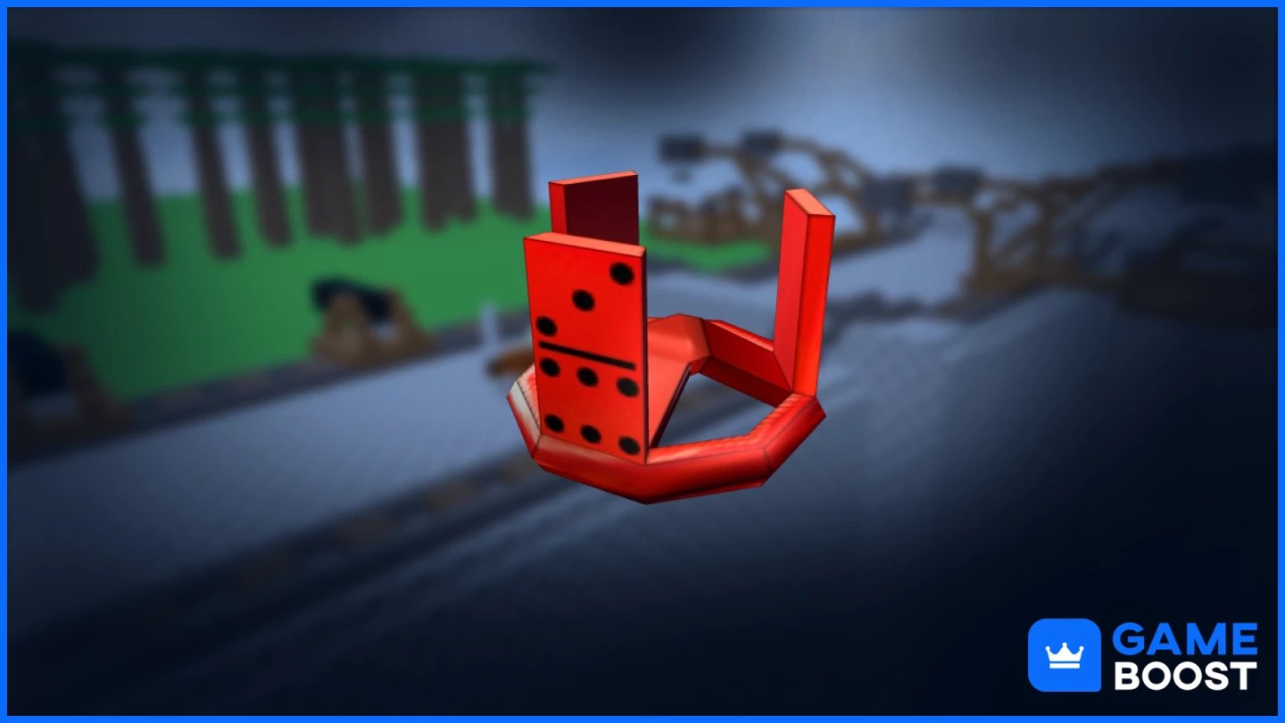 coroña roja de dominó de roblox
