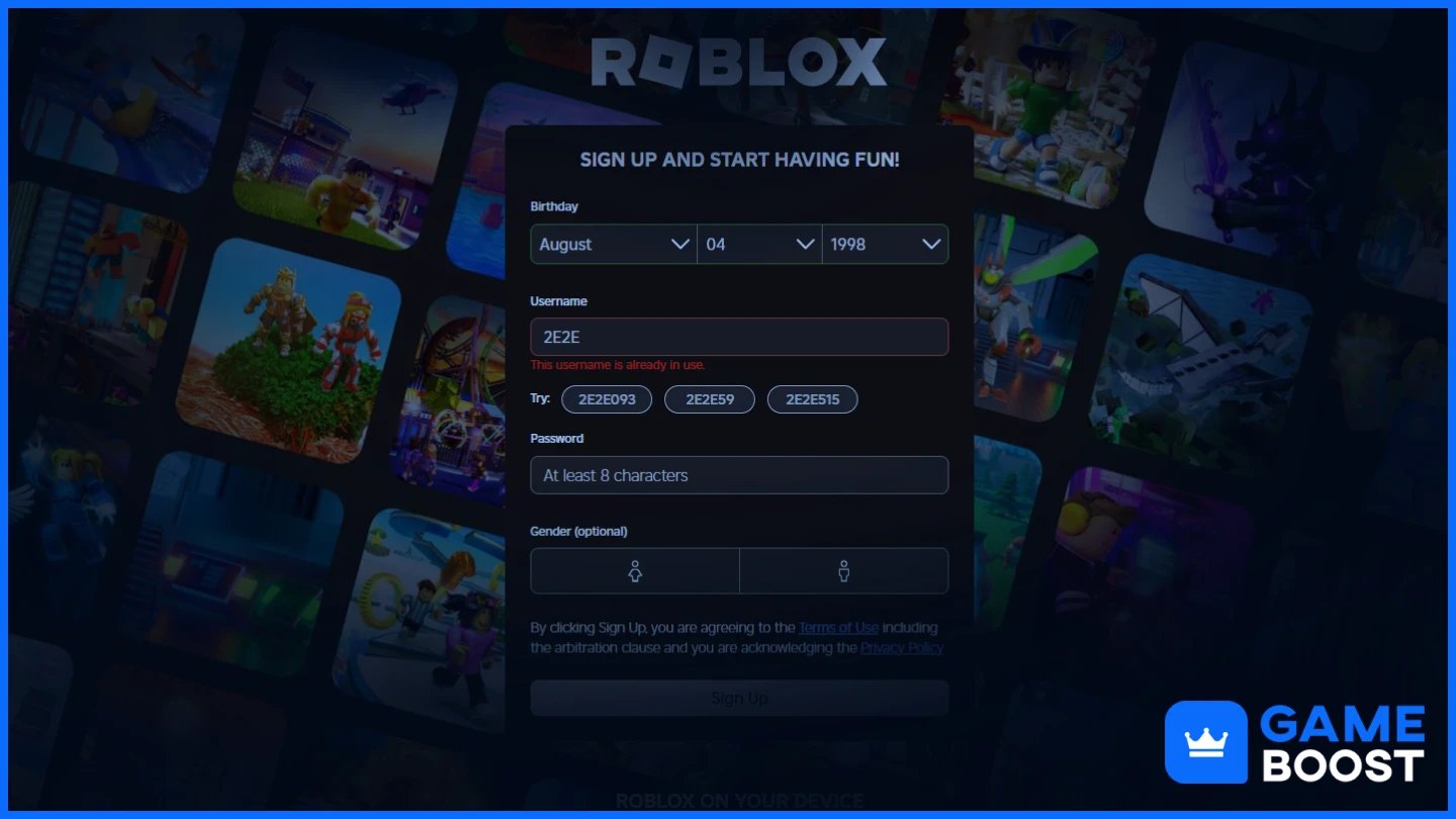 roblox registration
