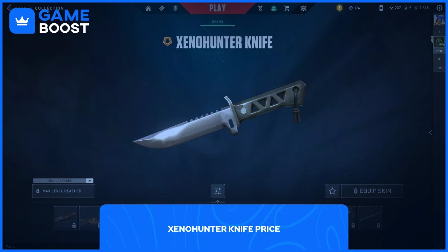a picture of xenohunter knife in valorant