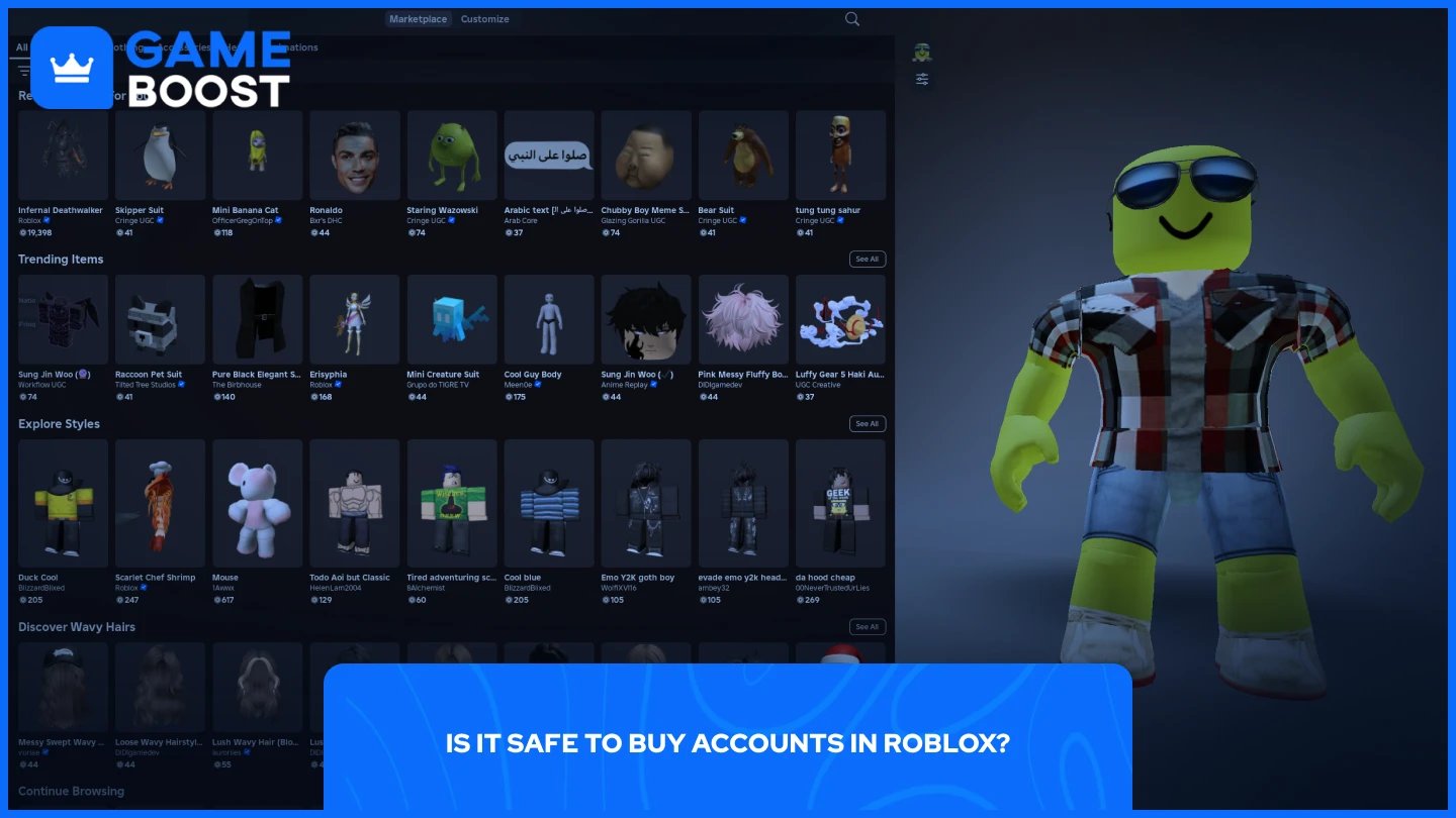a picture of a roblox character in customization menu