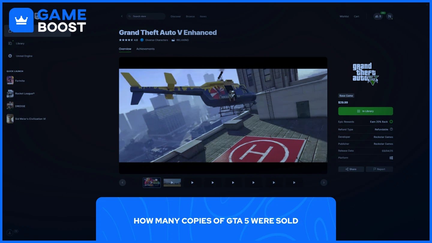 o imagine a Grand Theft Auto Enhanced pe Epic Games