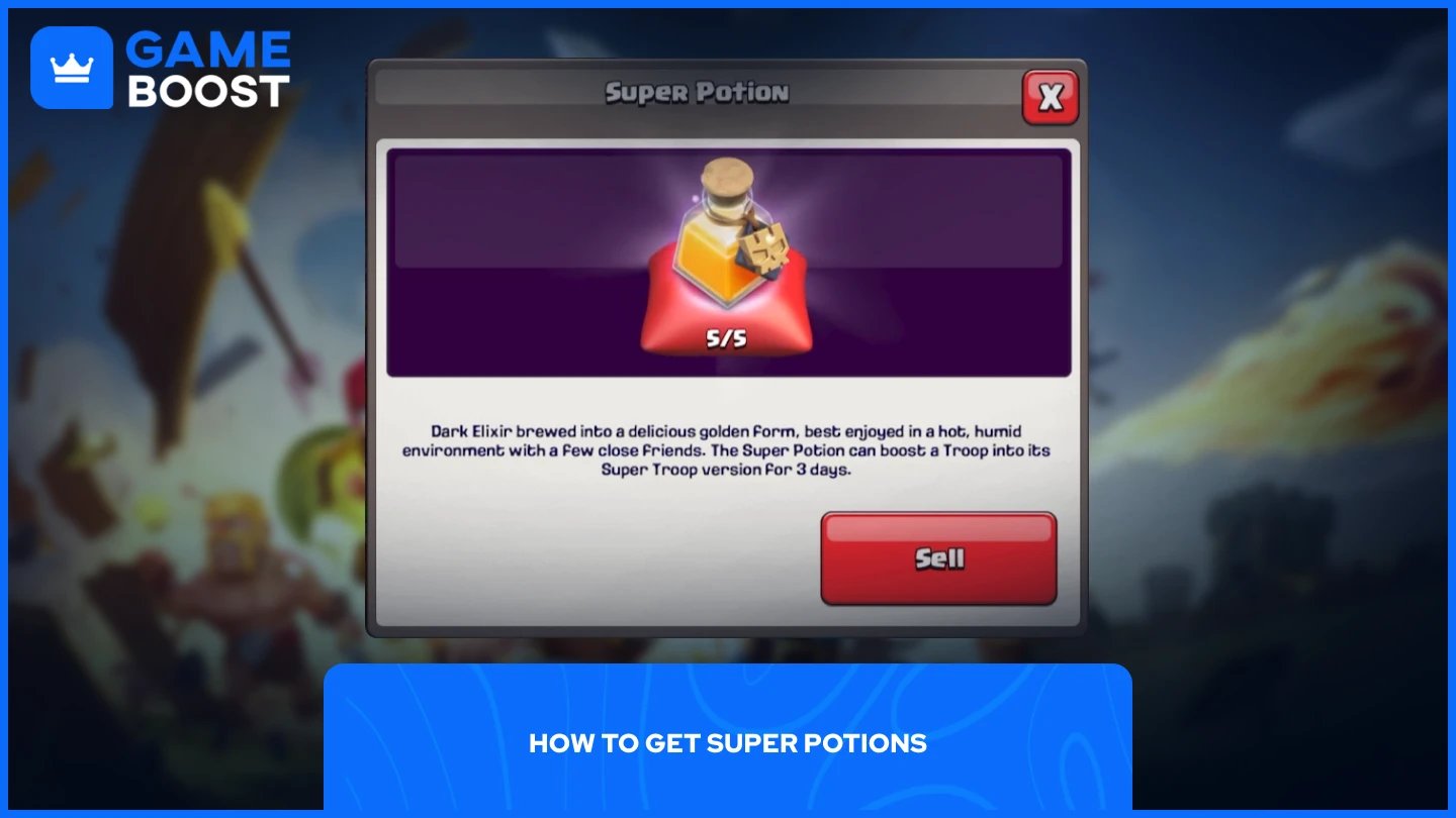a picture of a super potion in coc