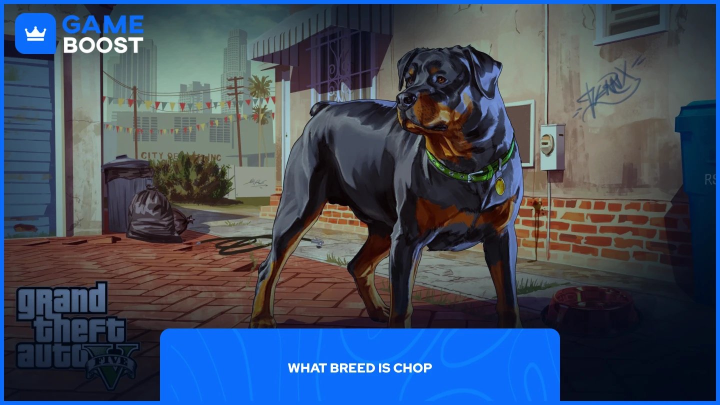 un'immagine dell'opera d'arte di Chop in GTA V