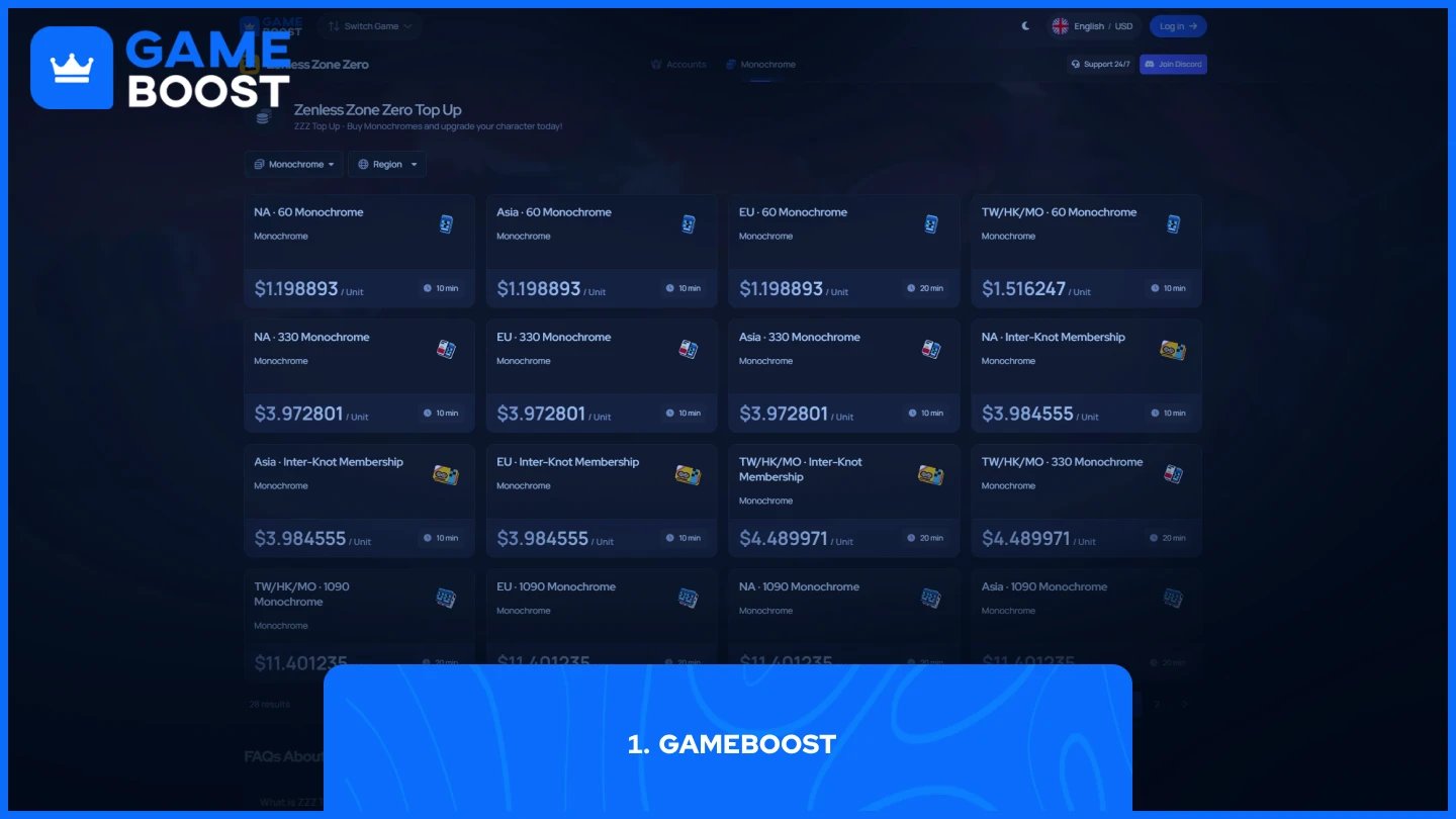 gameboost zenless zone zero