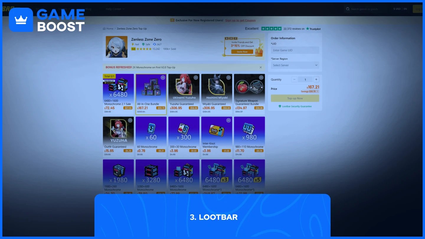 zenless zone zero LootBar