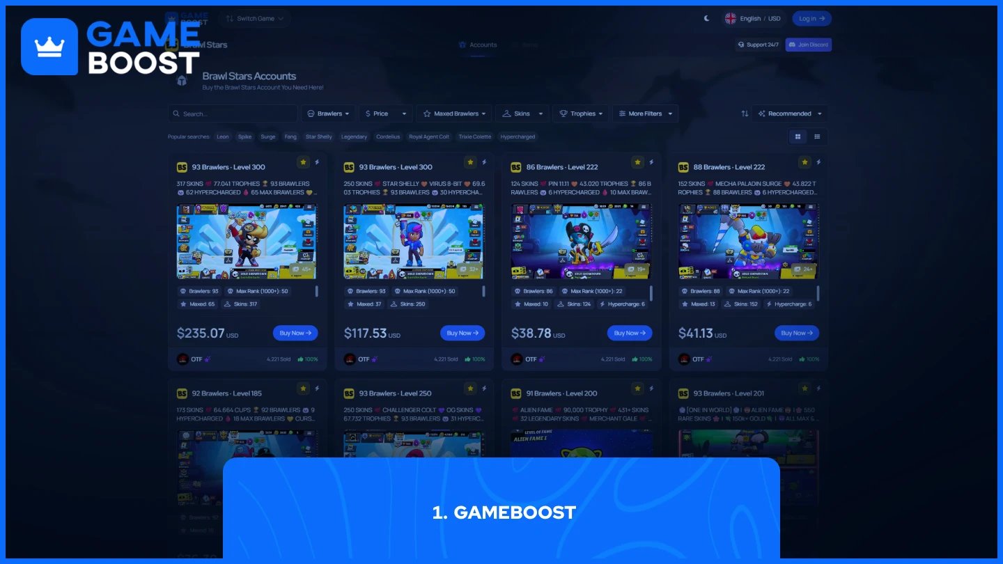 brawl stars accounts mula sa gameboost