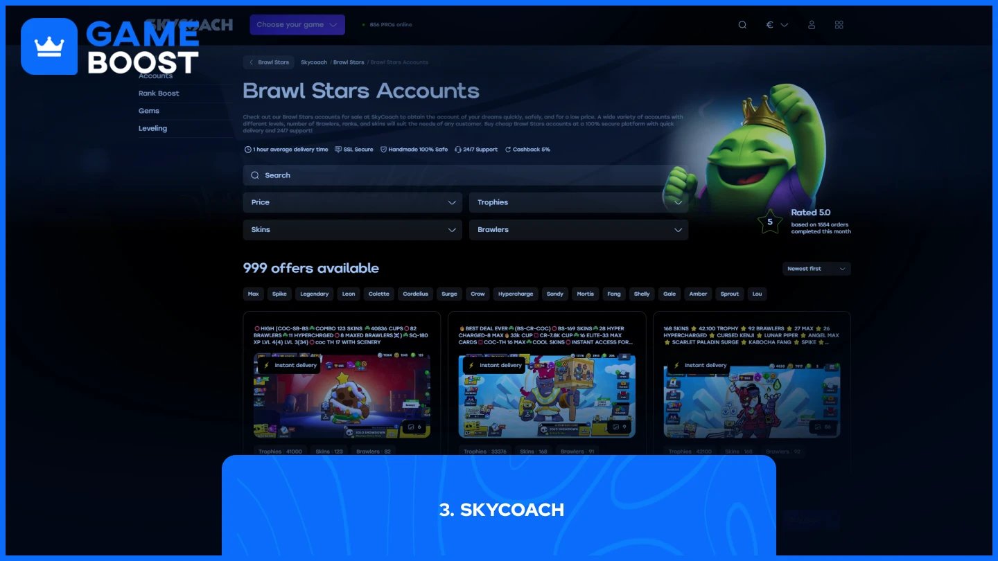 mga account ng brawl stars mula sa skycoach