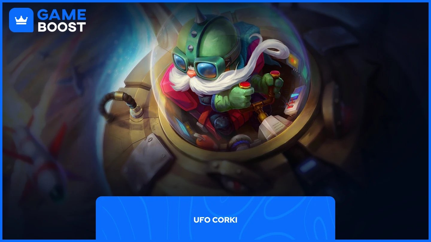 a picture of UFO Corki splash art