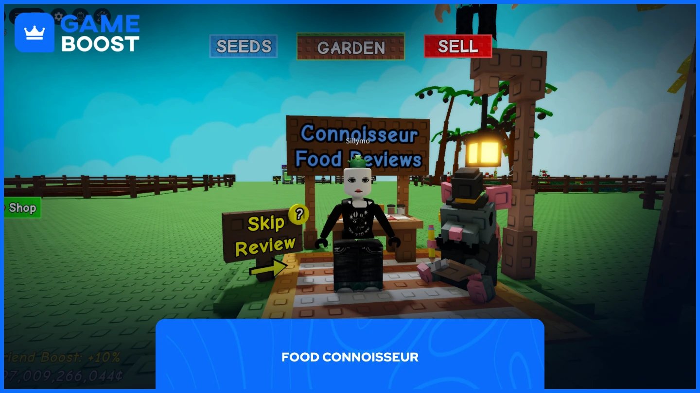 a picture of the Food Connoisseur in grow a garden