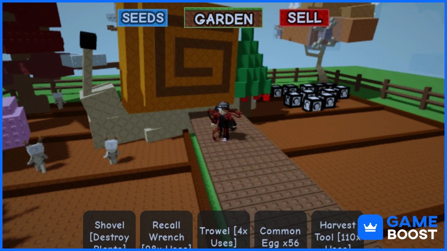 hlemýžď pěstuje zahradu roblox