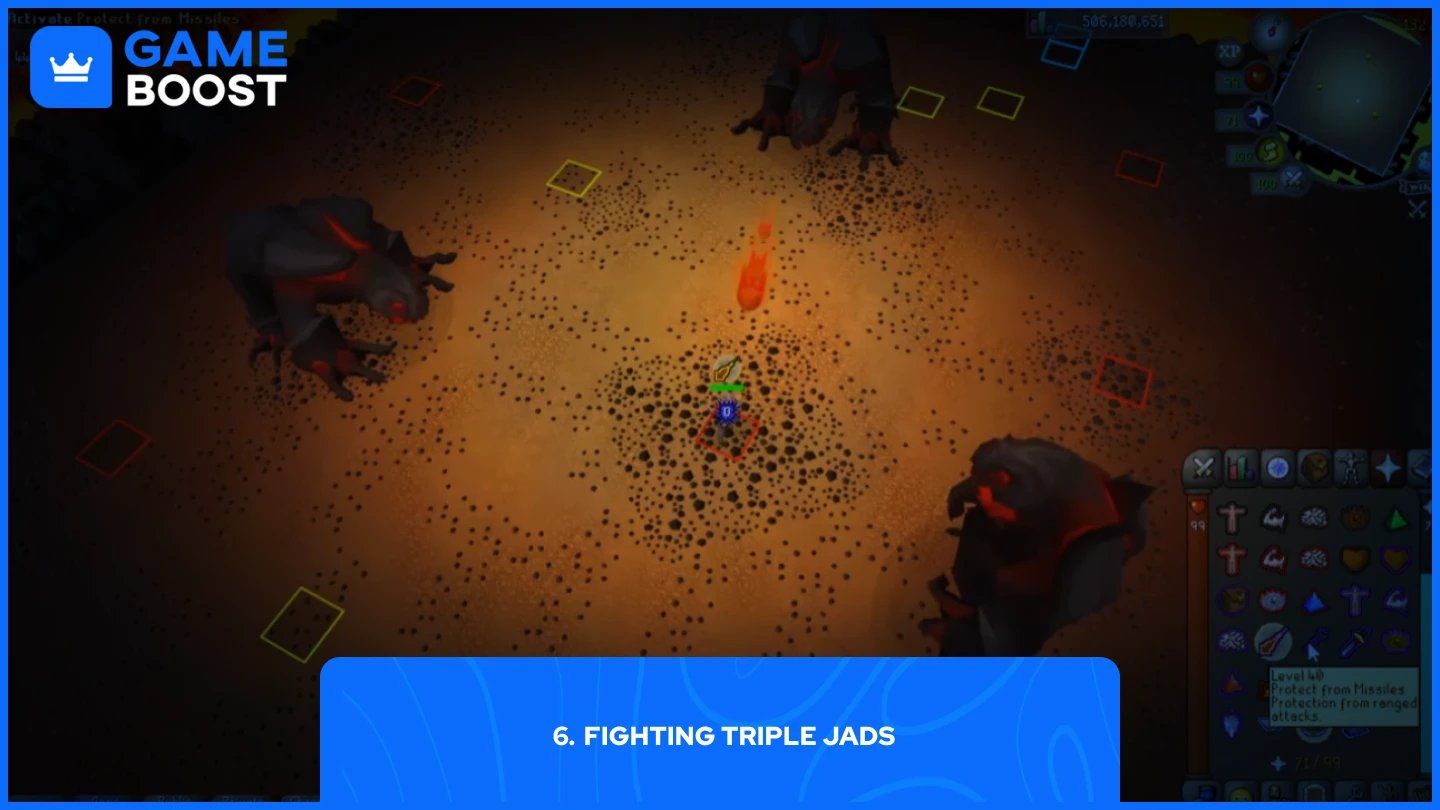 a picture of a player Fighting Triple Jads