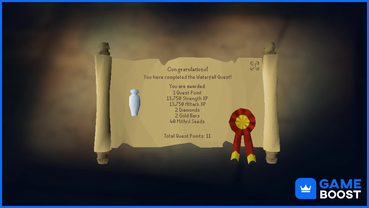 osrs καταρράκτης αποστολή