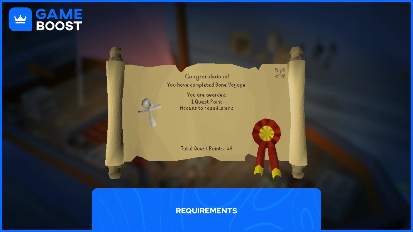 ein Bild der Belohnungen der Bone Voyage-Quest