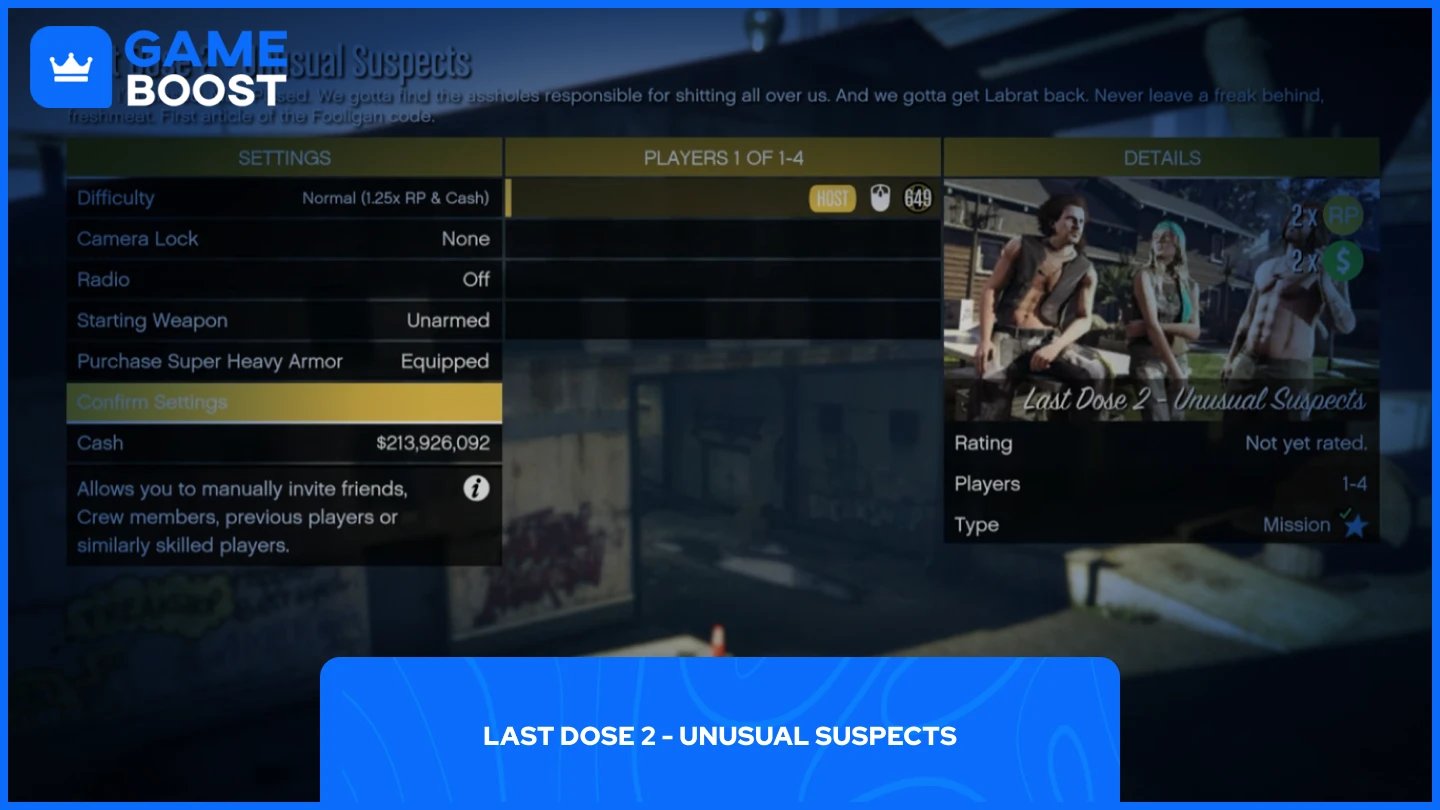a picture of last dose 2 - Unusual Suspects mission