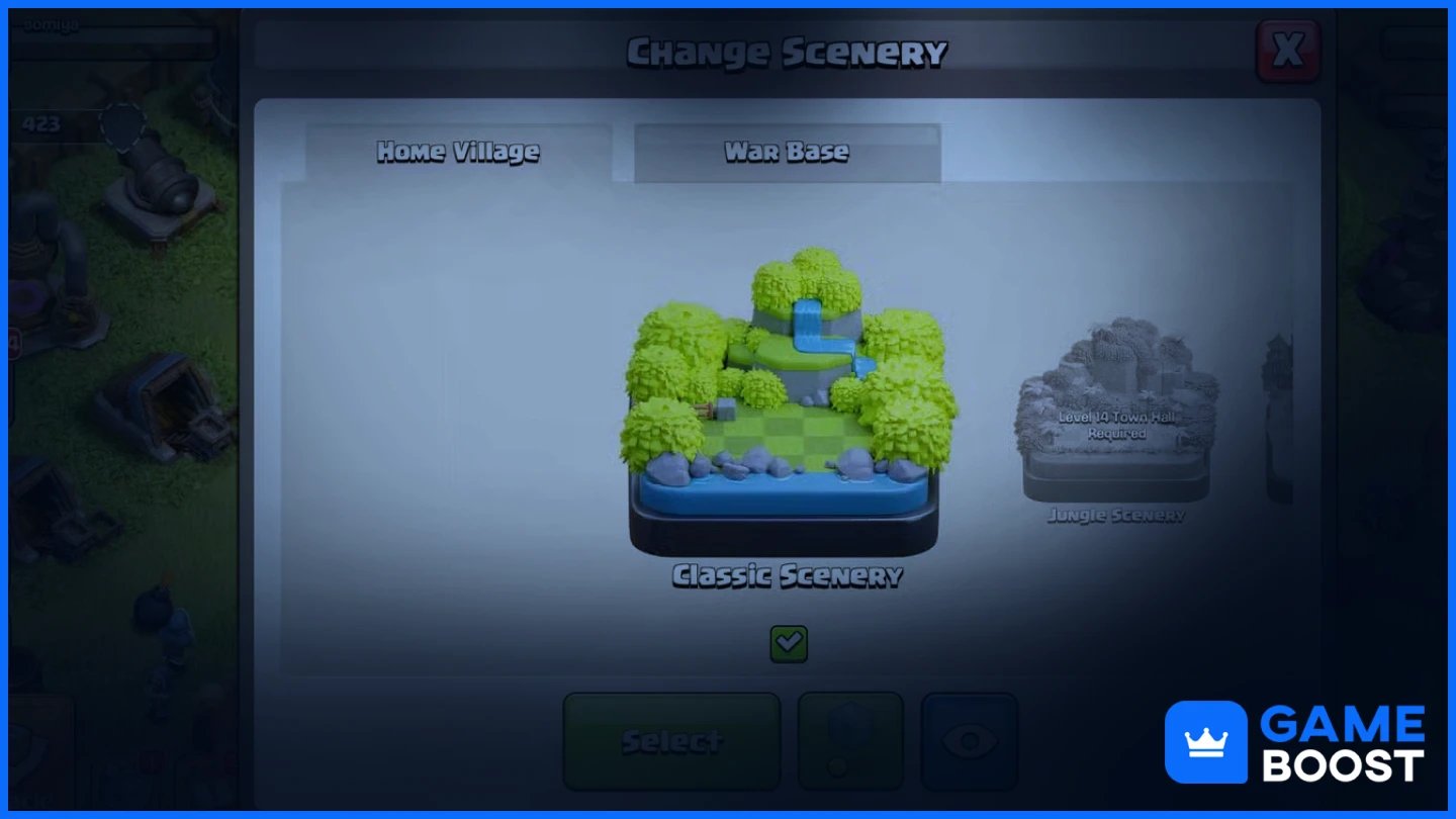 coc change scenery
