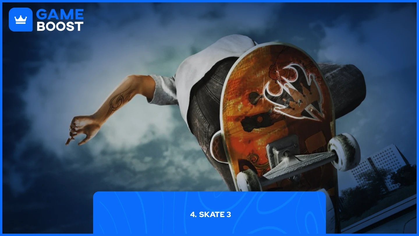 a picture of skate 3 game cover