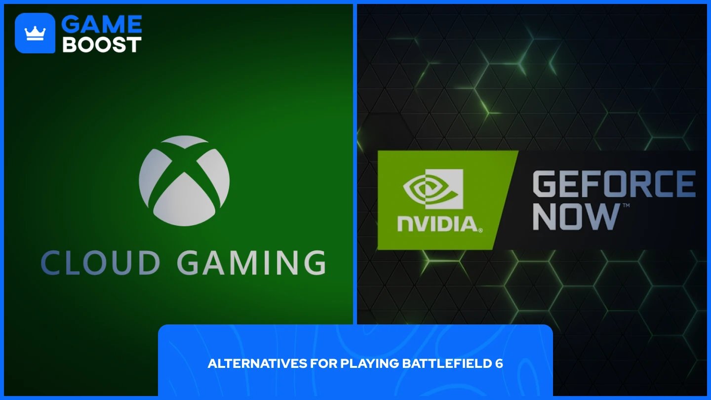 et billede af xbox cloud gaming sammen med geforce now logoer