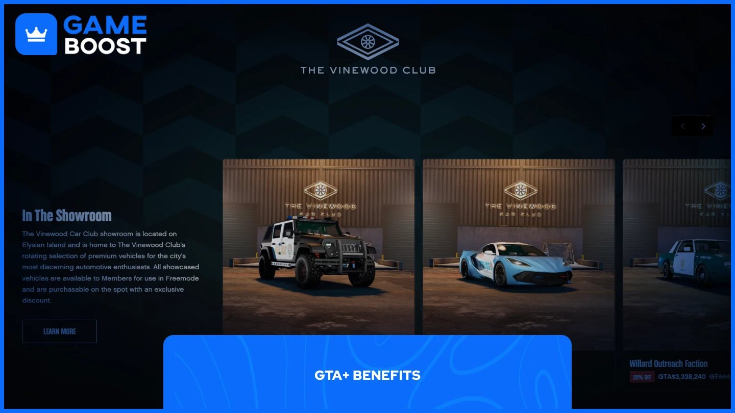 a picture of gta plus benefits