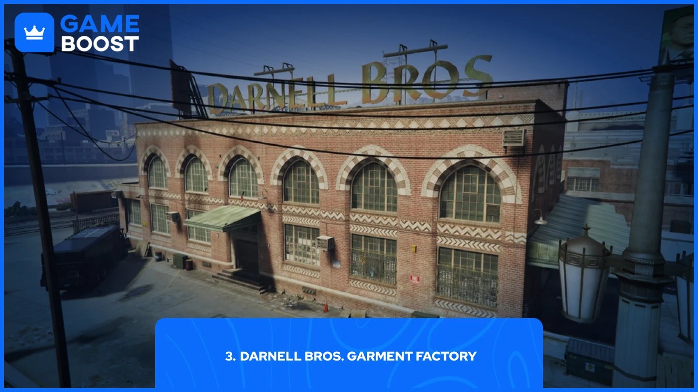 et billede af Darnell Bros. tøjfabrik