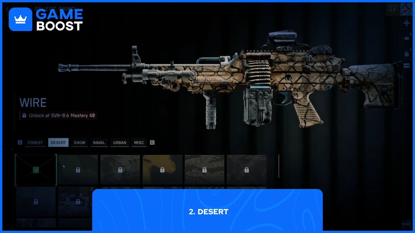 a picture of desert camos in battlefield 6