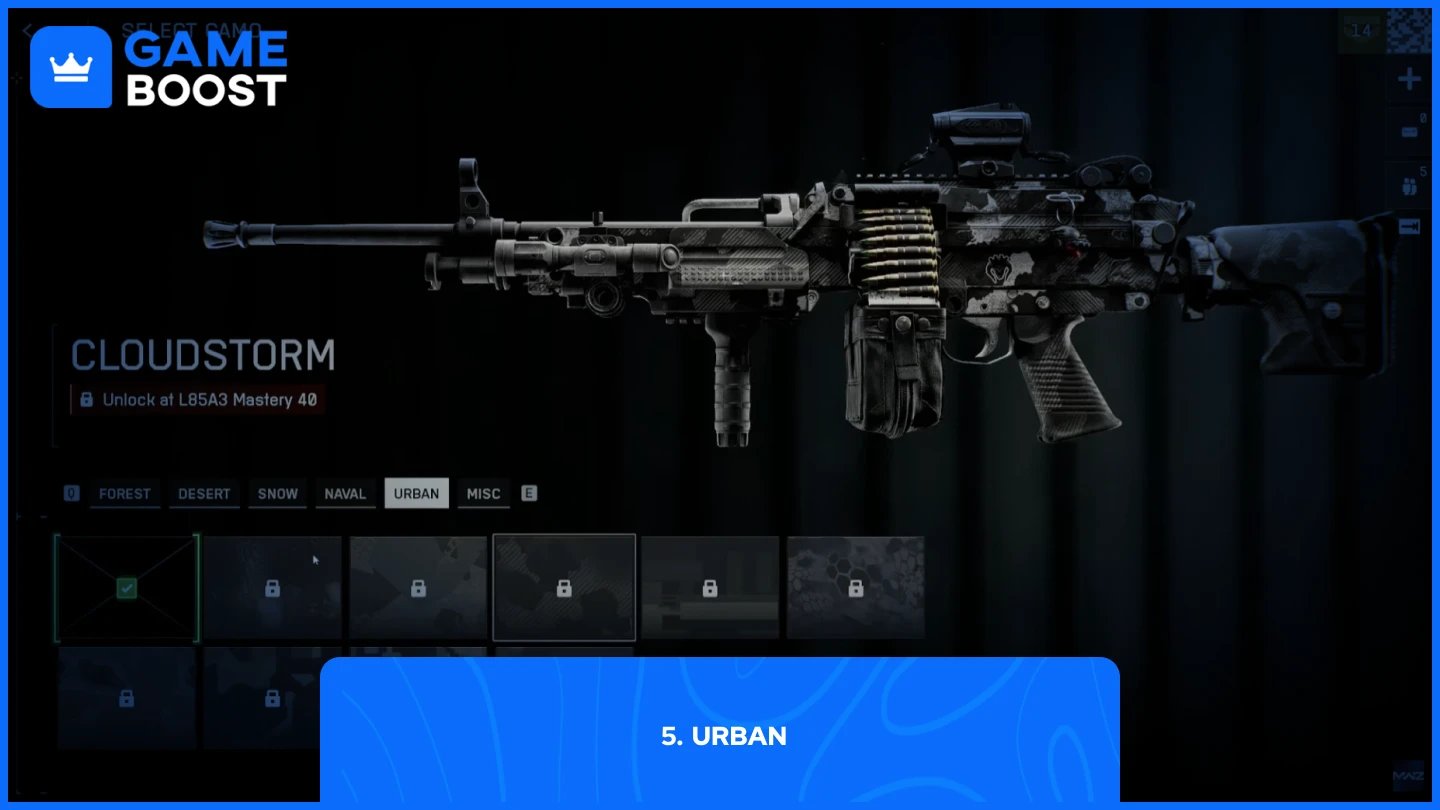 a picture of Urban camos in battlefield 6