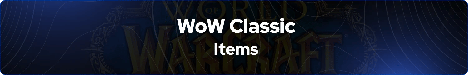 wow classic items banner