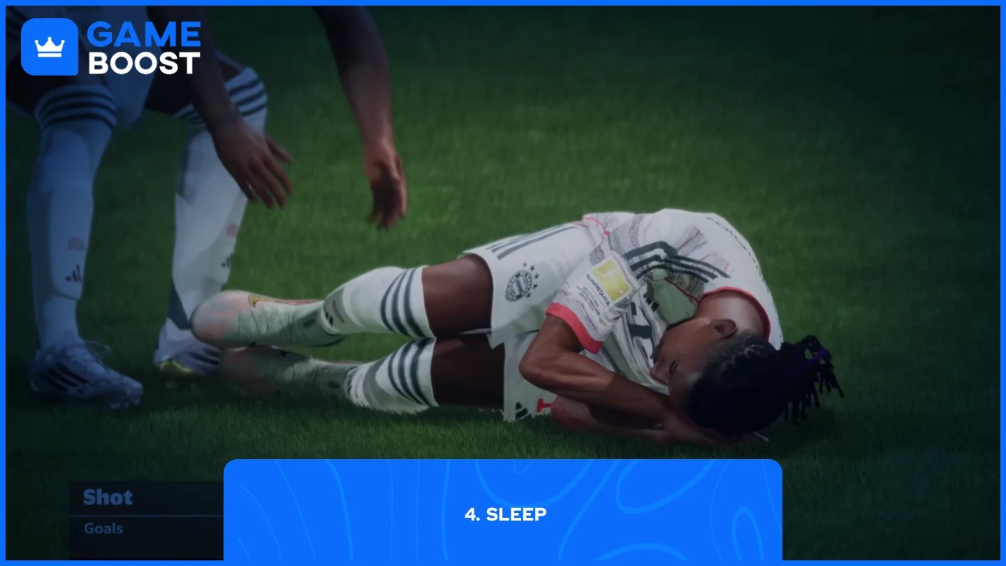 obrázek olise, který provádí oslavu sleep