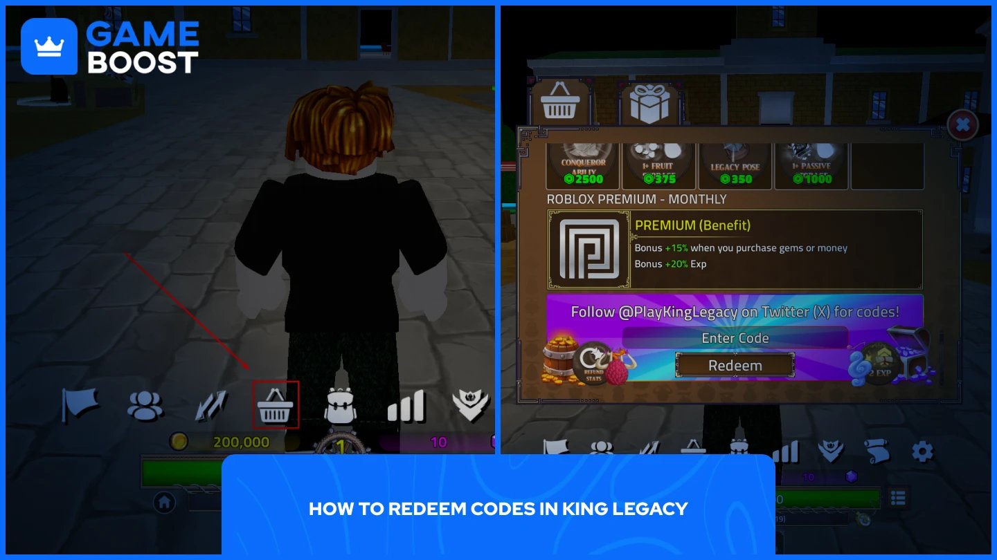 a picture of the redeeming process in king legacy