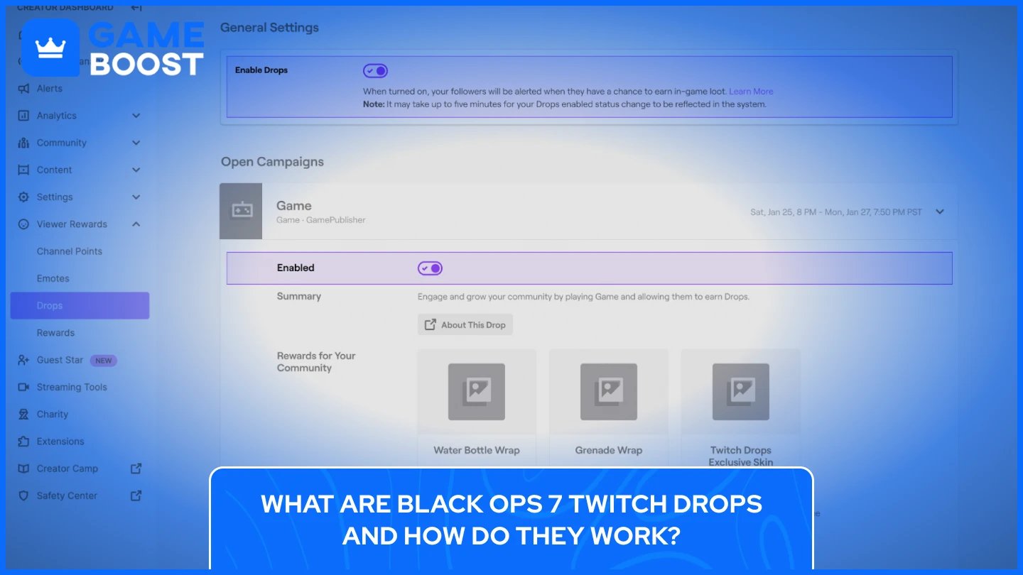 what are bo7 twitch drops