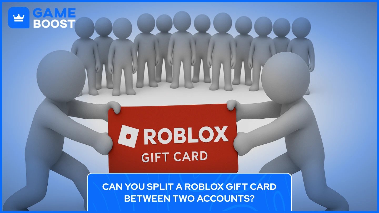 spliting roblox gift card
