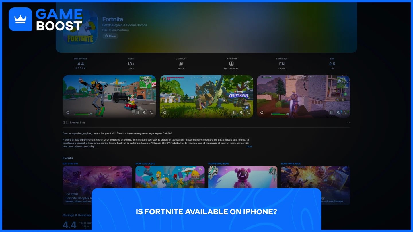 una imagen de fortnite en la tienda de aplicaciones