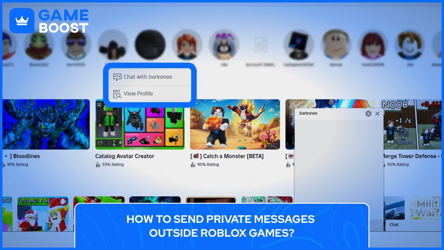 message privé roblox