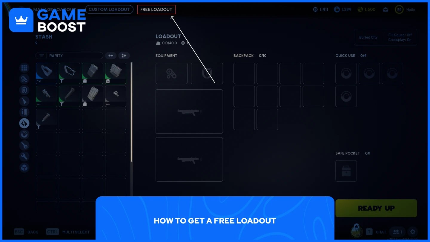 gambar dari loadout pemain di arc raiders