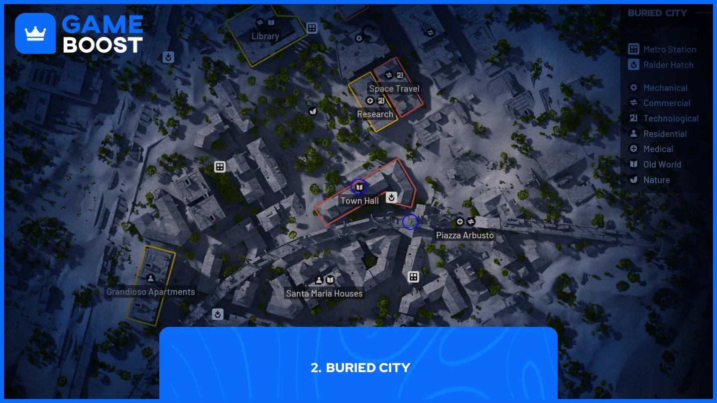 ภาพของตำแหน่ง Sentinel Arc ใน Buried City