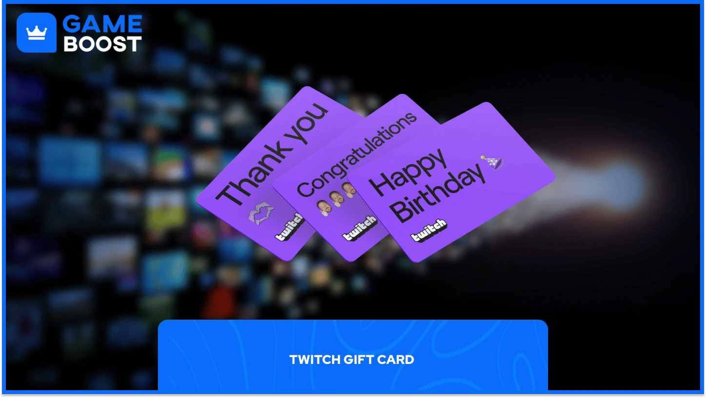 twitch ajándékkártya